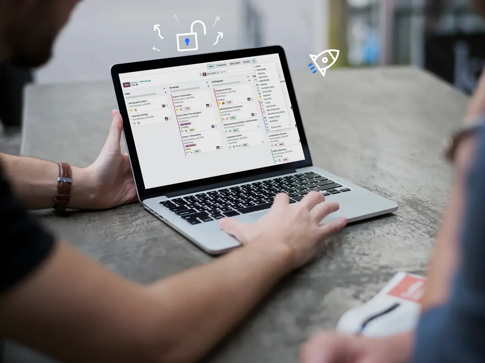Person showing Binhex Cloud as open source