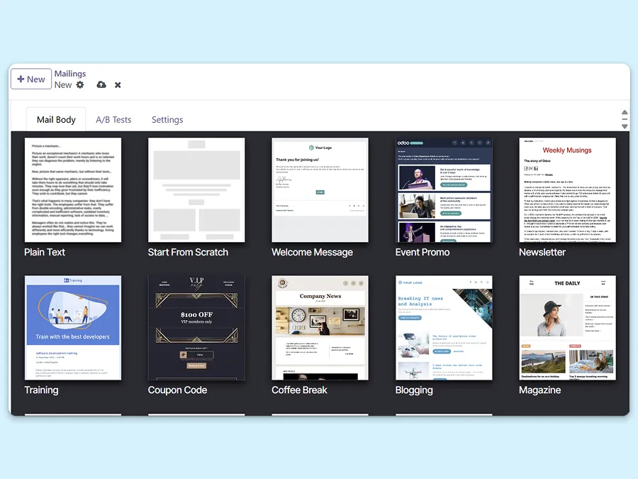 Different types of subject lines to use as email templates