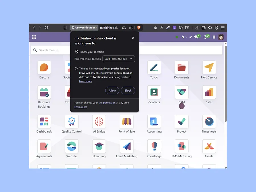 Screenshot showing how to enable GPS location on your device