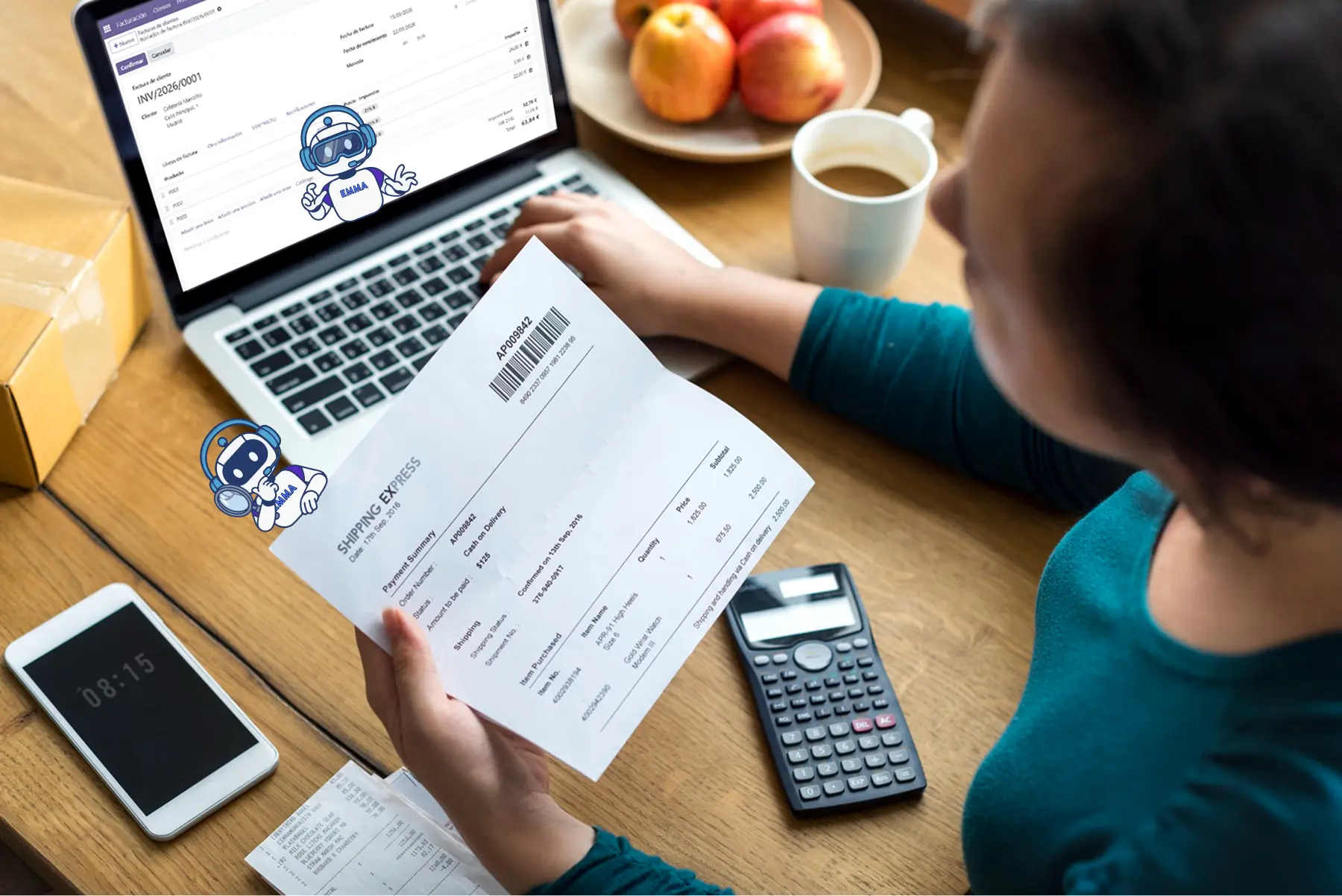 AI agents for accounting and invoicing working inside the ERP